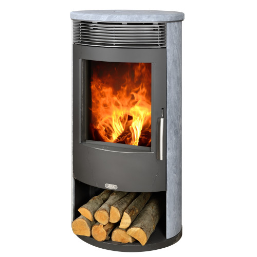 Krbová kamna ABX Tartu 5 černý korpus, mastek